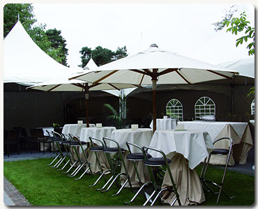 Tafels, stoelen, barkrukken